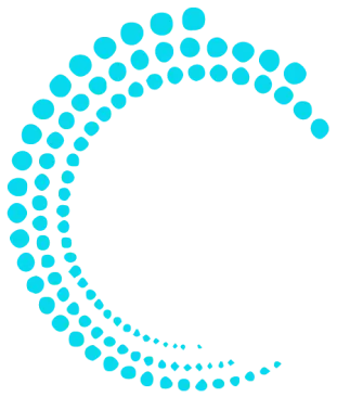 Decorative crescent dot pattern